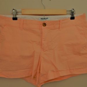 Peach Chino Shorts